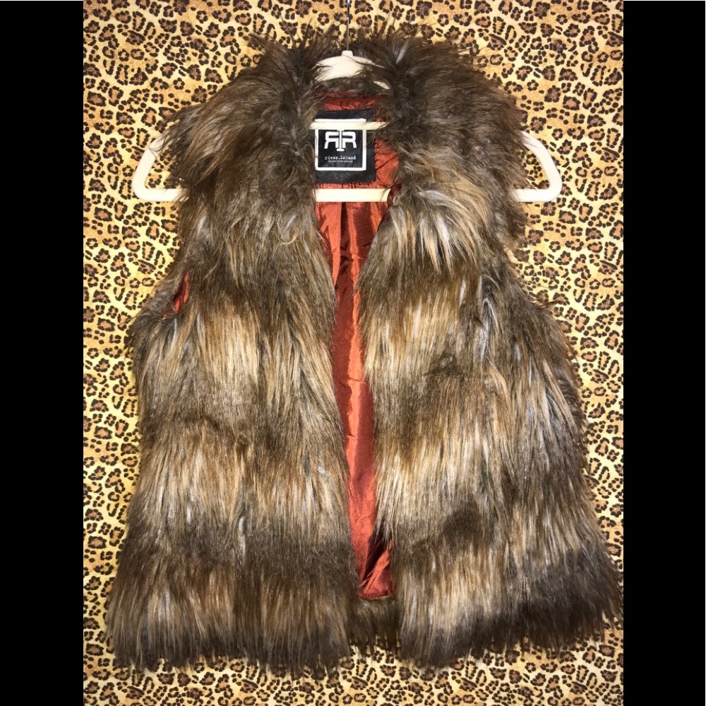 Faux fur vest